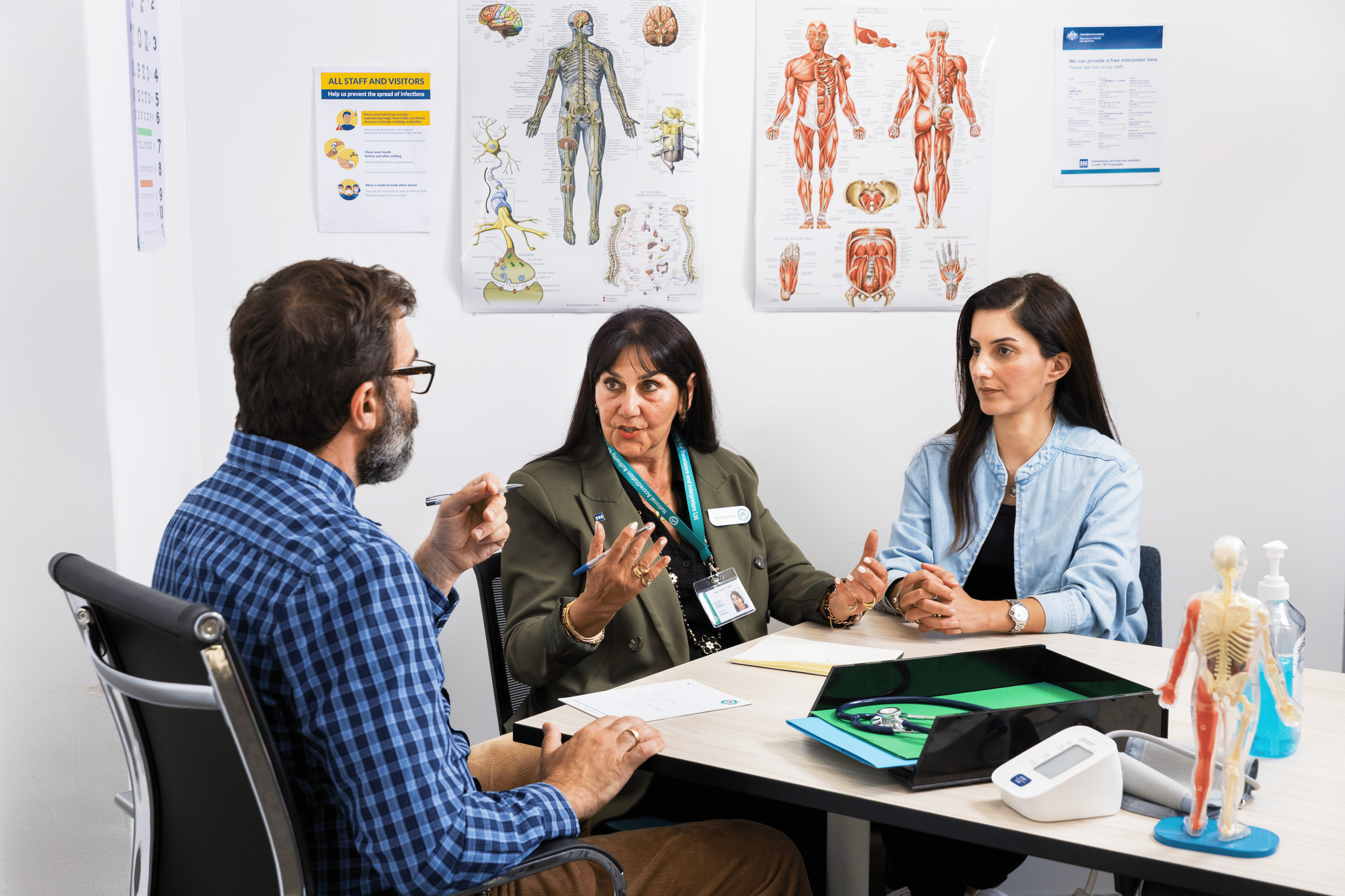 Intérprete en acción